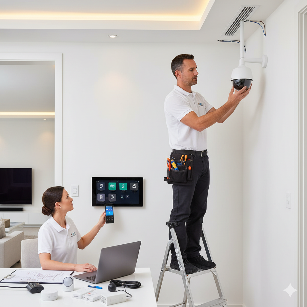 Instalación de cámaras y alarmas